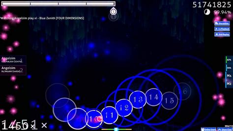 Angelsim Xi Blue Zenith Four Dimensions Osu Youtube