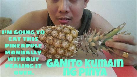 HOW TO PULL APART A PINEAPPLE // EATING SOUNDS - YouTube