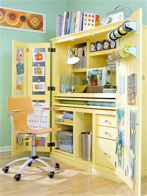 Luckily, a whole new life awaits it as an adorable play kitchen for kids. DIY project idea! Turn an old wardrobe or armoire into a sewing cabinet. | Decorating & Design ...