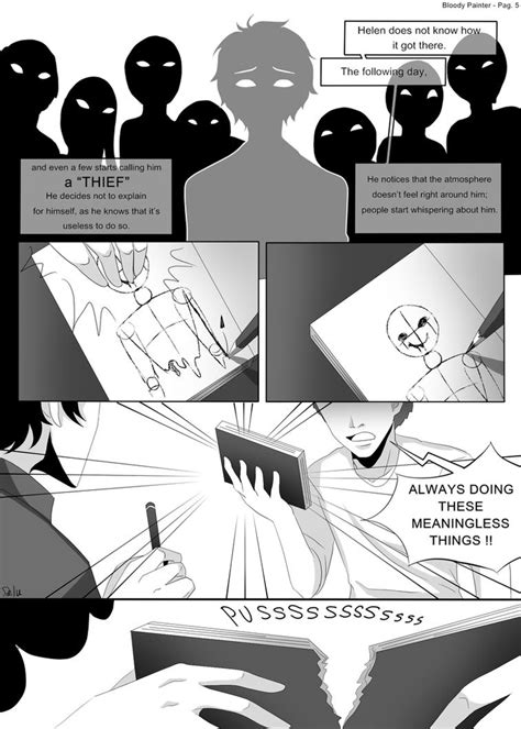 Bloody Painter Story Comic Pag5 By Delucat On Deviantart