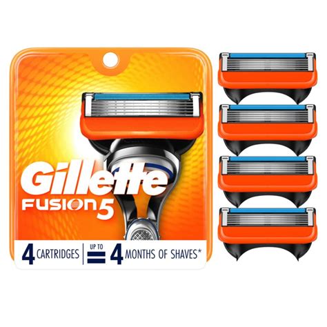 gillette fusion5 men s razor blade refills 4 count