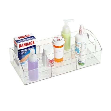 We share how we organize our medical supplies so they easy to find when you need them. Linus Catch-All Cabinet Organizer | The Container Store