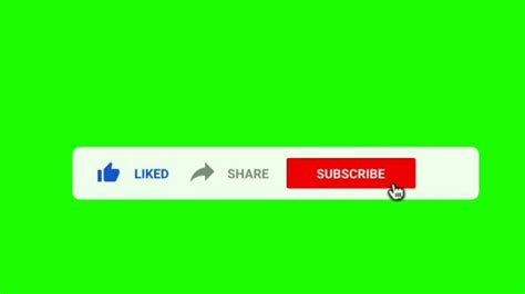 Like Share And Subscribe Green Screen Animation Video First