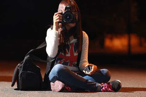 Free Images Girl Night Camera Photographer Canon Fashion Shooting Sports Singing