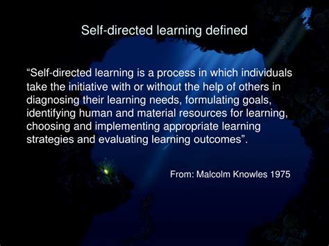 Ppt Self Directed Learning Defined Powerpoint Presentation Free