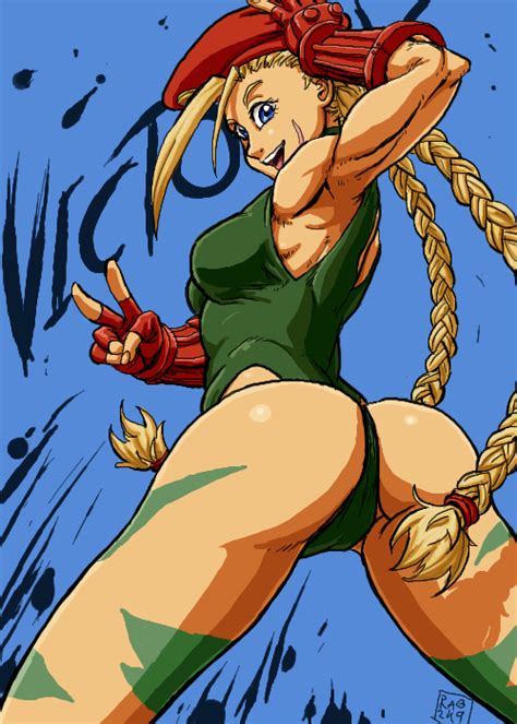 Ragathol Cammy White Capcom Street Fighter 1girl Ahoge Antenna Hair Arm Up Armpits Ass