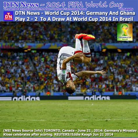Pictures Of The Day Dtn News World Cup 2014 Germany And Ghana Play 2 2 To A Draw At World