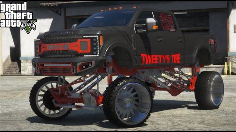 Gta 5 Real Life Mod 214 Taking Tweetys Tire Queen Of Hearts Ford F 250