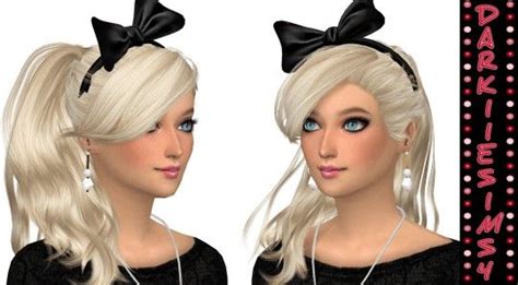 Darkiie Sims 4 Bow Hairstyle • Sims 4 Downloads The Sims Bow