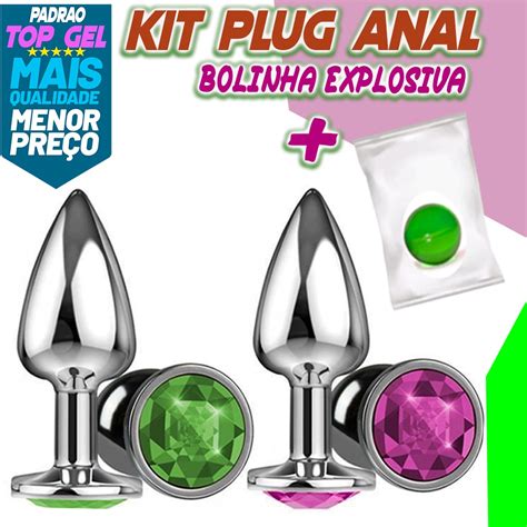 Kit Produtos Sex Shop Plug Anal Sexy Mais Bolinha X Produtos Er Ticos
