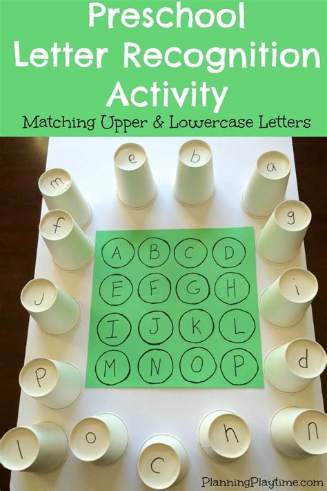 Preschool Letter Recognition Activities Planning Playtime