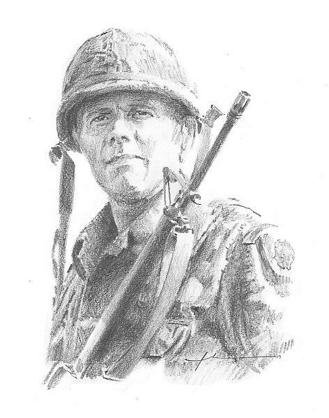 Vietnam War Soldier Drawing By Mike Theuer Redbubble