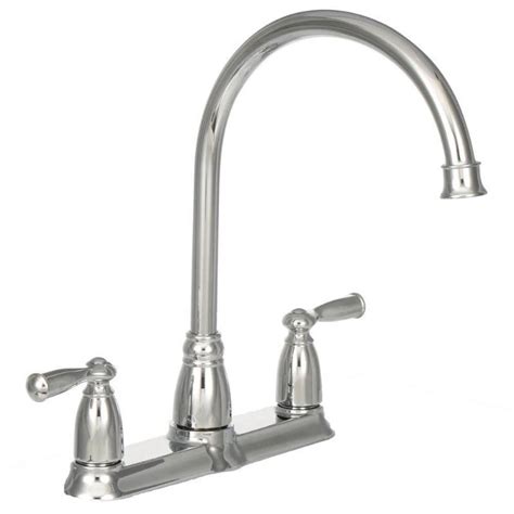 Another tier 1 faucet brand is moen for the company's kitchen faucets are high quality and well regarded. MOEN Banbury High-Arc 2-Handle Standard Kitchen Faucet ...