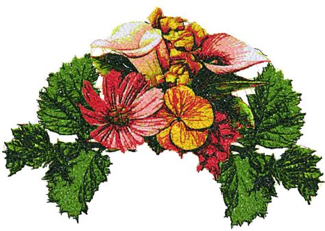 We provide embroidery designs for computerized embroidery machine. Bouquet photo stitch free embroidery design - Free ...