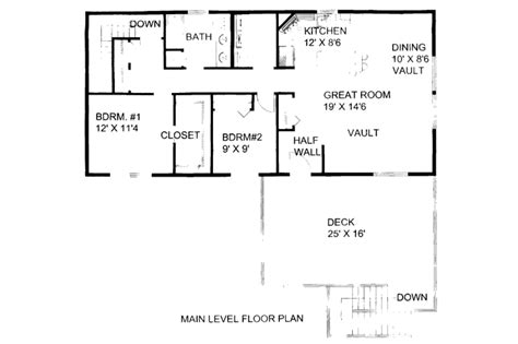 Traditional Style House Plan 2 Beds 1 Baths 1200 Sqft Plan 117 791