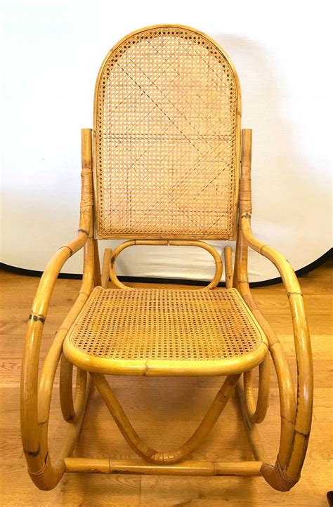We offer large variety of modern dining chairs for sale. Mid-Century Modern Bamboo Rocker Rocking Chair For Sale at ...