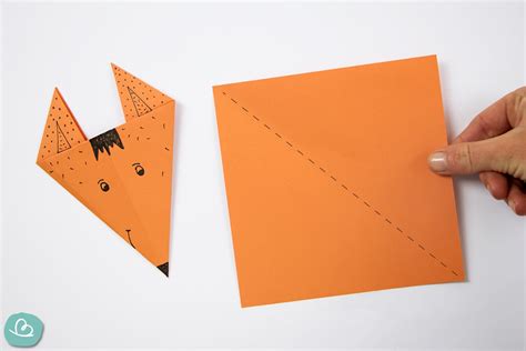 Origami Fuchs Einfache Anleitung PDF Vorlage Wunderbunt De