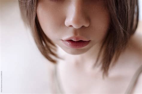 Sensual Closeup Portrait Of Young And Beautiful Asian Woman By Stocksy Contributor Viktor