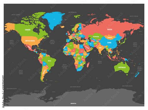 World Map High Detailed Political Map Of World With Country Capital