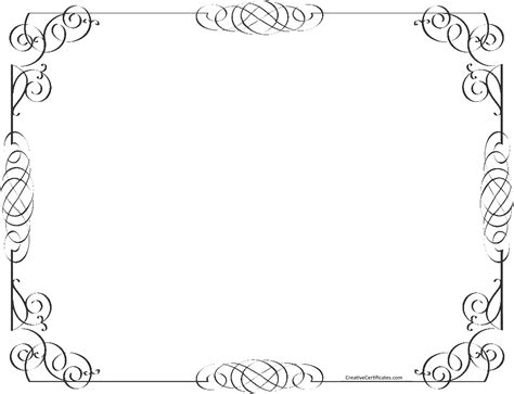 Free Certificate Border Png Download Free Certificate Border Png Png