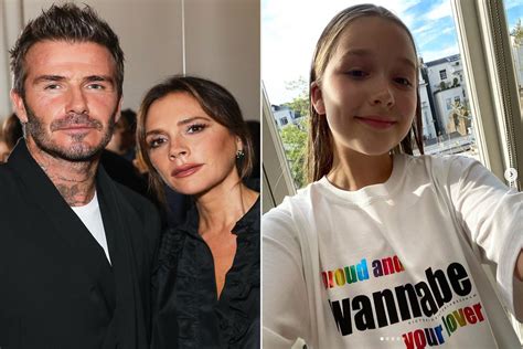 Victoria Beckham David Beckham Honor Daughter Harpers 10th Birthday