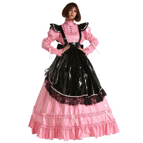 Buy Gocebaby French Pvc Prissy Sissy Maid Lockable Long Dress Costume