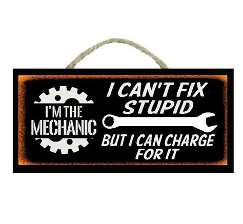 Funny Auto Mechanic Work Shop Fix Stupid Can Charge For It Etsy