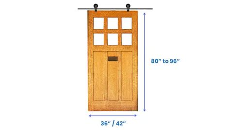 Barn Door Sizes Standard Interior Dimensions Designing Idea