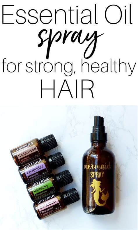 Use essential oils for hair to add shine and bounce to your locks, so you can have the gorgeous, healthy hair of your dreams! DIY Mermaid Spray for Hair Growth | Essential oil spray ...