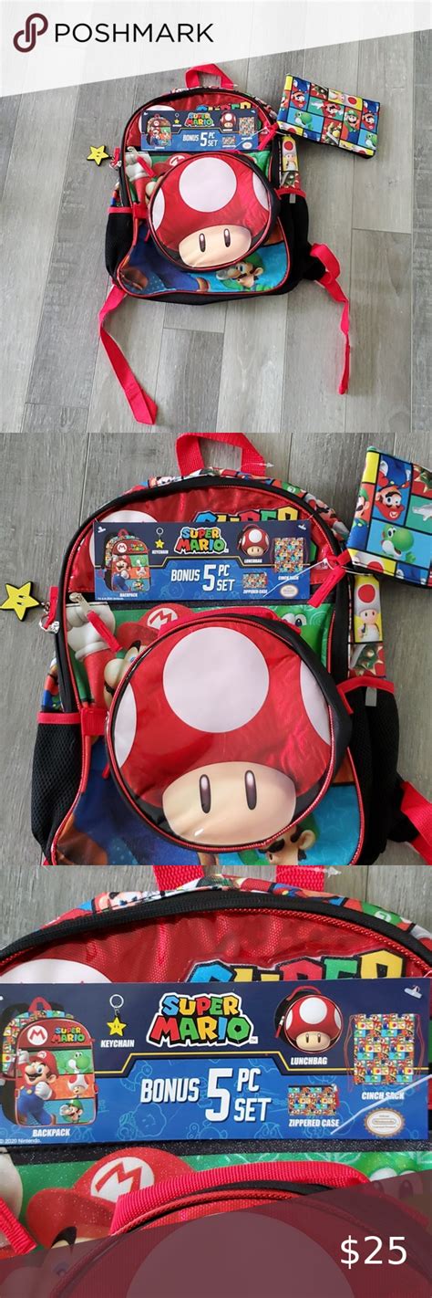 Super Mario Backpack In 2021 Plush Bags Backpacks White Backpack
