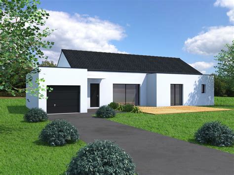 Plan De Maison Plain Pied Chambres Avec Garage Double Ventana Blog