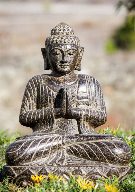 Sold Small Stone Anjali Mudra Of Greeting Namaste Buddha Great For
