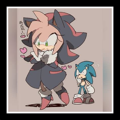 Pin By Muffinsini Check On Shadamy Shadow And Amy Classic Sonic