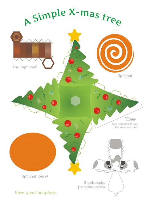 Christmas Paper Crafts Holiday Christmas Tree Christmas Tree Template