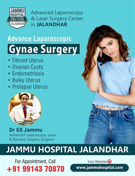 Laparoscopic Ovarian Hysterectomy Surgery Hospital Jalandhar Punjab