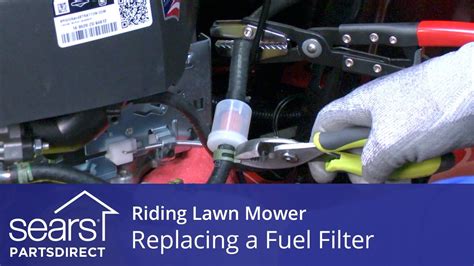 How To Replace A Fuel Filter On A Riding Lawn Mower Youtube