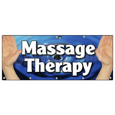 48x120 Massage Therapy Banner Sign Therapist Table Rub Down Signs