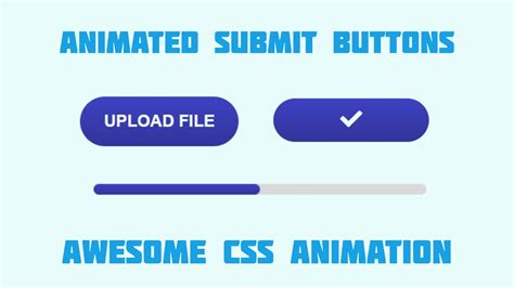 Animated Submit Button Using Html Css And Javascript Css Loading