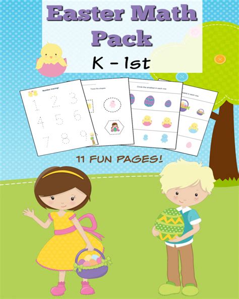 Free Printable Easter Math Worksheets For Kindergarten