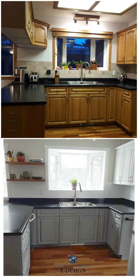 Before And After Budget Friendly Kitchen Update Ideas Painted Oak