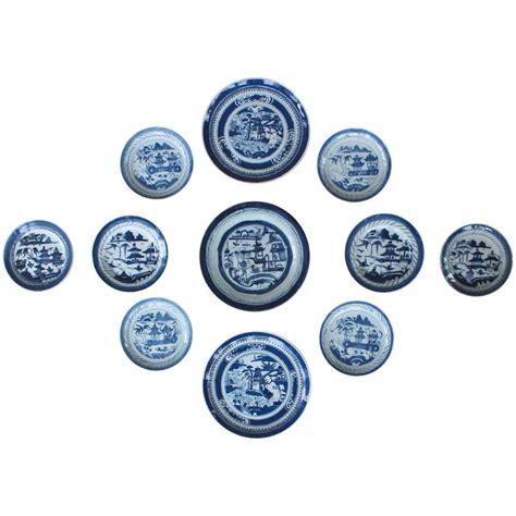 Collection Of 11 Chinese Blue And White Plates At 1stdibs