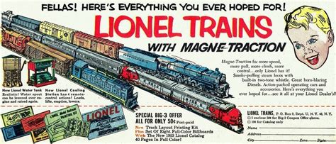 Lionel Trains Vintage Toy Locomotives From The 50s Click Americana