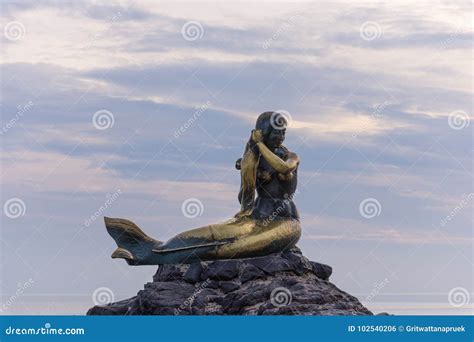 Songkhla Golden Mermaid Stock Photo Image Of Outdoor 102540206