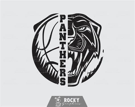 Panthers Basketball Team Spirit Svg Png Eps And Dxf Files Etsy