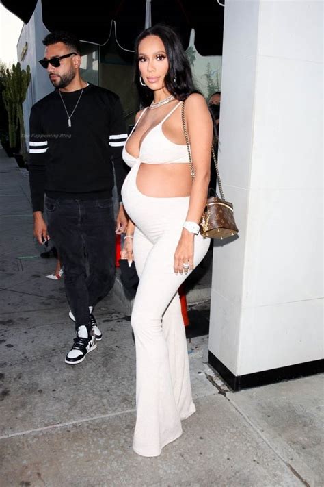 Erica Mena Flaunts Her Pregnant Boobs In A Revealing Outfit At Catch La 29 Photos Thefappening