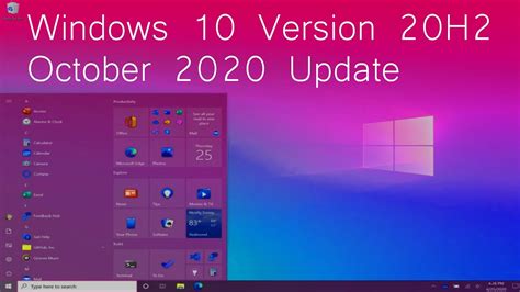 How To Download Windows 10 October 2020 Update Version 20h2 Youtube