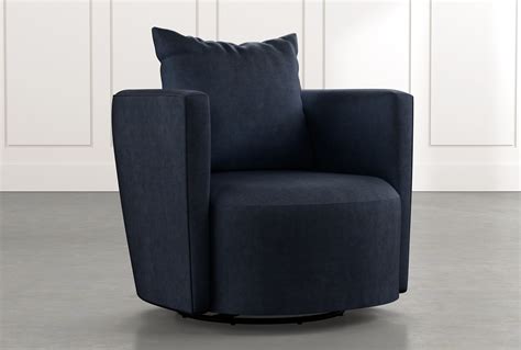 Check out our swivel blue chair selection for the very best in unique or custom, handmade pieces from our shops. Twirl Navy Blue Swivel Accent Chair | Living Spaces