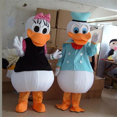 Hot Sale Professional Mascot Costume Adult Size Fancy Dress Both Duck