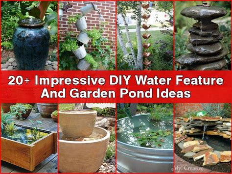 20 Impressive Diy Water Feature And Garden Pond Ideas
