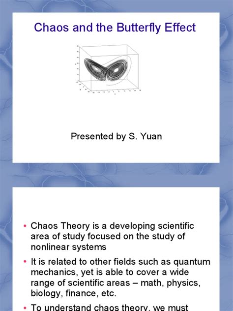 Chaos Presentation Pdf Chaos Theory Attractor